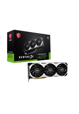 Відеокарта GF RTX 4070 Ti 12GB GDDR6X Ventus 3X OC MSI (GeForce RTX 4070 Ti VENTUS 3X 12G OC)