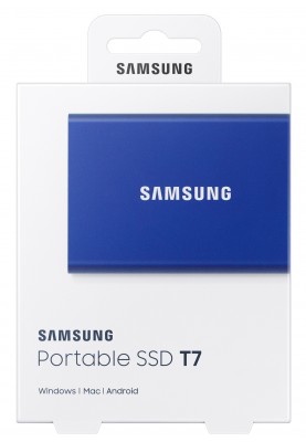 Накопичувач зовнішній SSD 2.5" USB 1.0TB Samsung T7 Indigo Blue (MU-PC1T0H/WW)