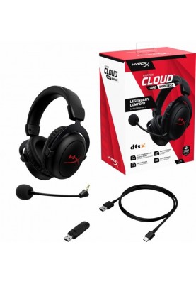 Гарнiтура HyperX Cloud Core Wireless Black (4P5D5AA)