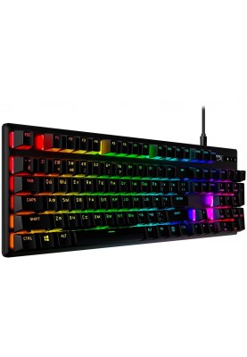 Клавіатура HyperX Alloy Origins Red RGB PBT ENG/RU Black (639N3AA)