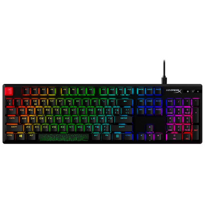 Клавіатура HyperX Alloy Origins Red RGB PBT ENG/RU Black (639N3AA)