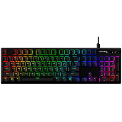 Клавіатура HyperX Alloy Origins Aqua RGB PBT ENG/RU Black (639N5AA)
