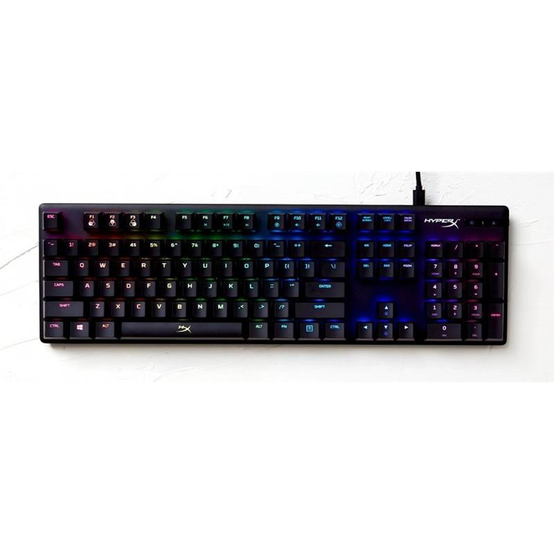 Клавіатура HyperX Alloy Origins Aqua RGB PBT ENG/RU Black (639N5AA)