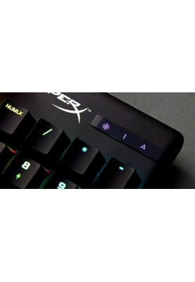 Клавіатура HyperX Alloy Origins Aqua RGB PBT ENG/RU Black (639N5AA) USB