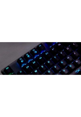 Клавіатура HyperX Alloy Origins Aqua RGB PBT ENG/RU Black (639N5AA) USB