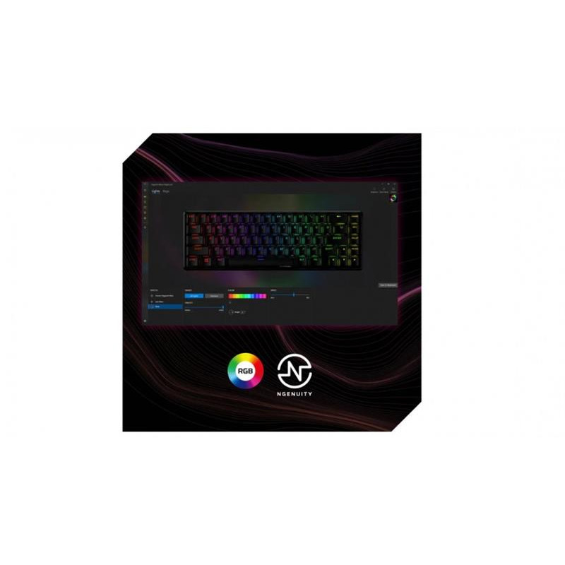 Клавіатура HyperX Alloy Origins 65 Red RGB ENG/RU Black (4P5D6AX)