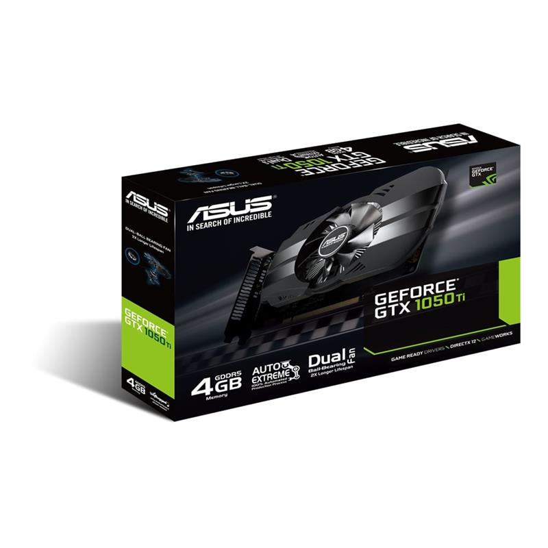 Відеокарта GF GTX 1050 Ti 4GB GDDR5 Asus (PH-GTX1050TI-4G)