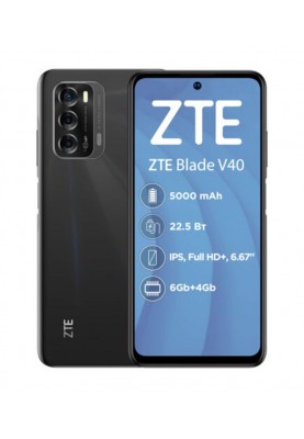 Смартфон ZTE Blade V40 6/128GB Dual Sim Black