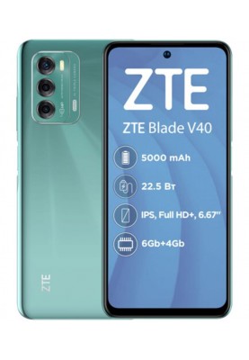 Смартфон ZTE Blade V40 6/128GB Dual Sim Green