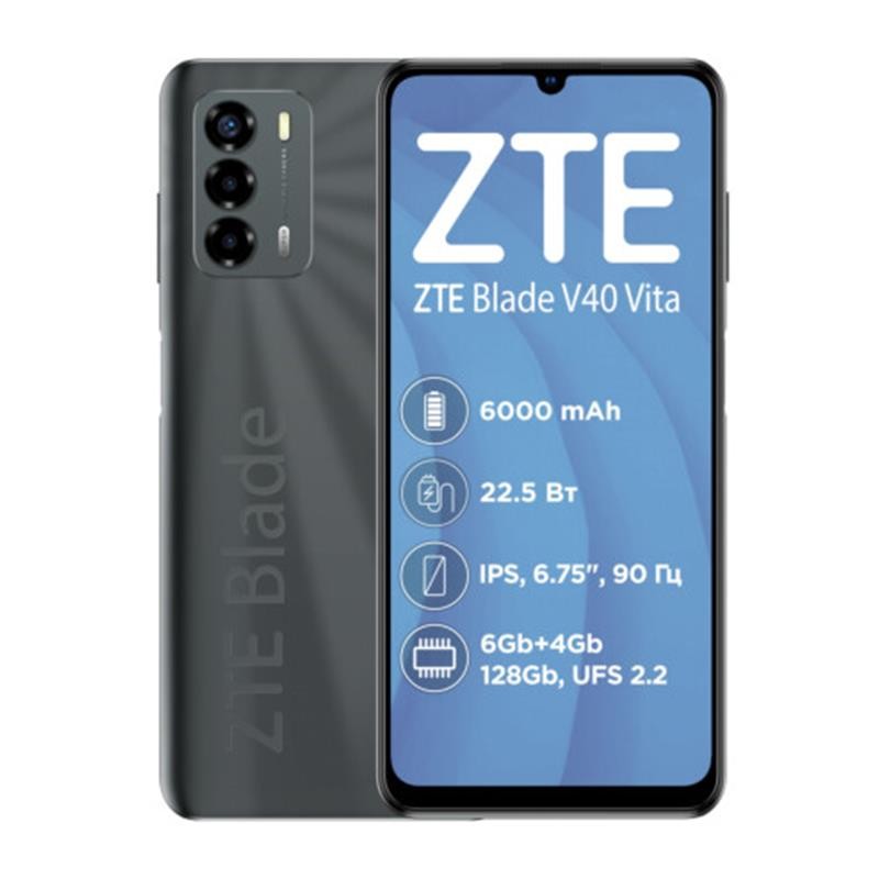 Смартфон ZTE Blade V40 Vita 4/128GB Dual Sim Black