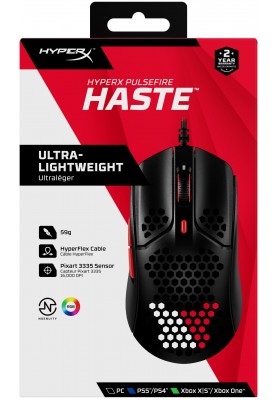 Миша HyperX Pulsefire Haste Black/Red (4P5E3AA)