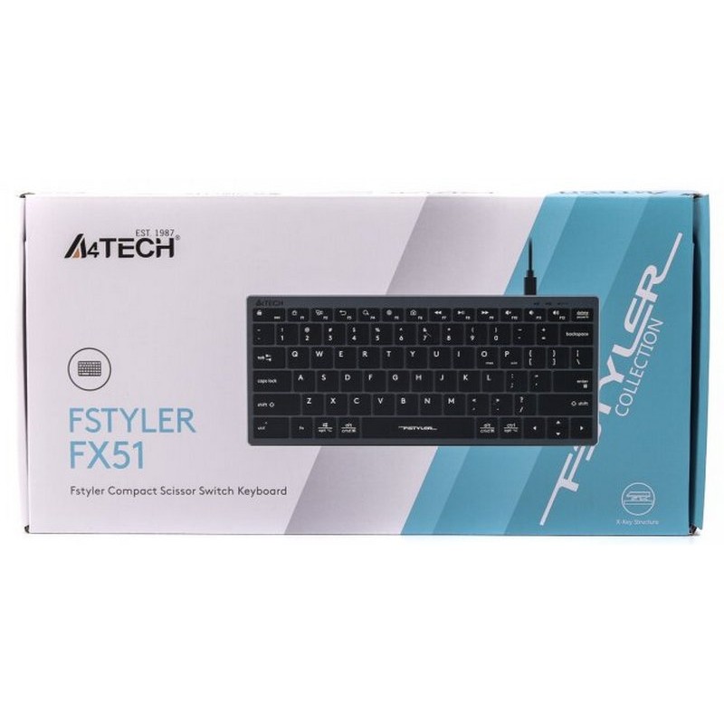 Клавіатура A4Tech Fstyler FX-51 Grey