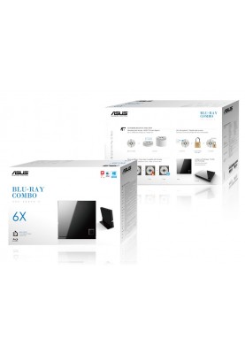 Оптичний привід Blu-ray BD-Combo ASUS SBC-06D2X-U (SBC-06D2X-U/BLK/G/AS) Black