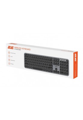 Клавіатура бездротова 2E KS240 WL BT Gray (2E-KS240WG_UA)