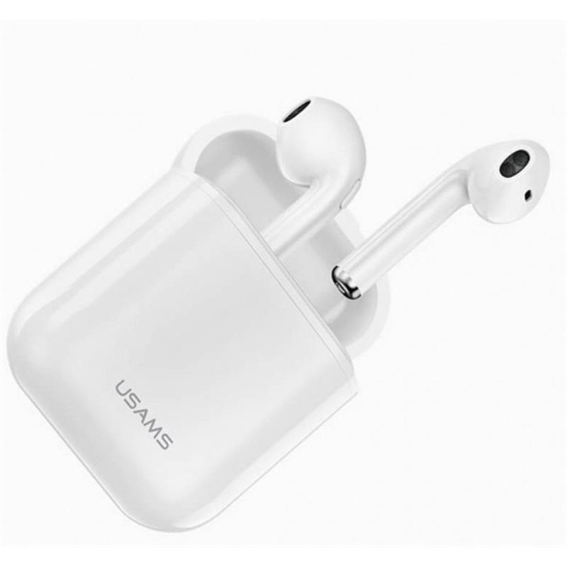 Bluetooth-гарнітура Usams US-LQ001 LQ White (6958444969718)