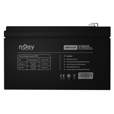 Акумуляторна батарея Njoy GP07122F 12V 7AH (BTVACGUOBTD2FCN01B) AGM