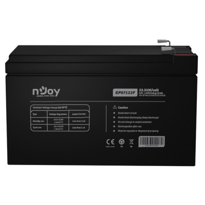 Акумуляторна батарея Njoy GP07122F 12V 7AH (BTVACGUOBTD2FCN01B) AGM