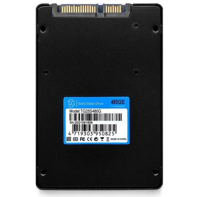 Накопичувач SSD  480GB T&G 2.5" SATAIII 3D TLC (TG25S480G)