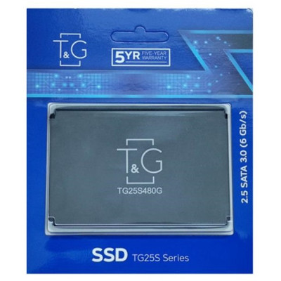 Накопичувач SSD  480GB T&G 2.5` SATAIII 3D TLC (TG25S480G)