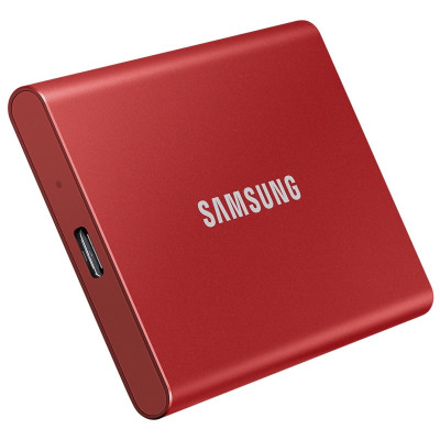 Накопичувач зовнішній SSD 2.5` USB 1.0TB Samsung T7 Red (MU-PC1T0R/WW)