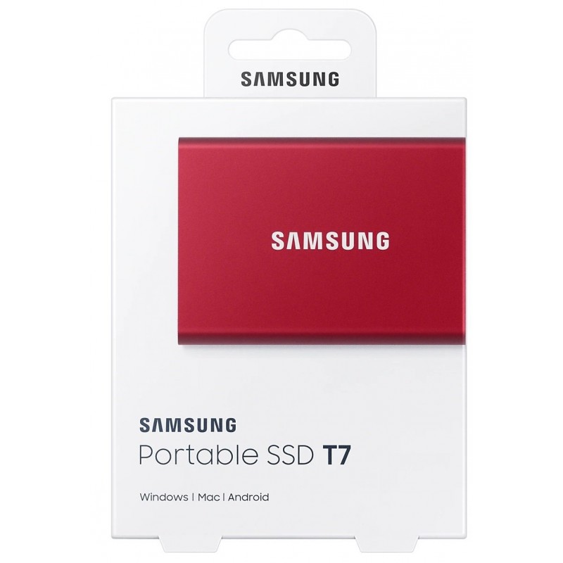 Накопичувач зовнішній SSD 2.5" USB 2.0TB Samsung T7 Red (MU-PC2T0R/WW)