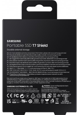 Накопичувач зовнішній SSD 2.5" USB 1.0TB Samsung T7 Shield Black (MU-PE1T0S/EU)