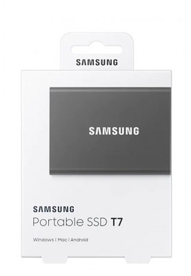 Накопичувач зовнішній SSD 2.5" USB 2.0TB Samsung T7 Titan Gray (MU-PC2T0T/WW)