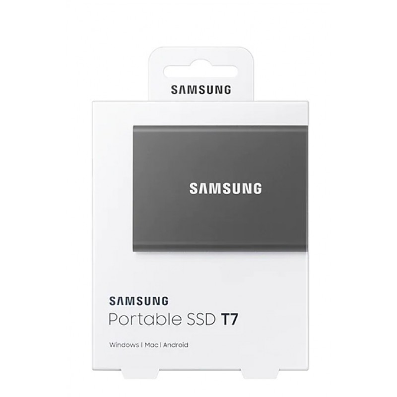 Накопичувач зовнішній SSD 2.5" USB 2.0TB Samsung T7 Titan Gray (MU-PC2T0T/WW)