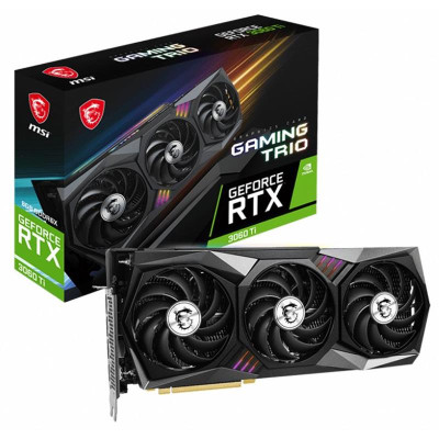 Відеокарта GF RTX 3060 Ti 8GB GDDR6X Gaming Trio 8GD6X MSI (GeForce RTX 3060 Ti Gaming Trio 8GD6X)