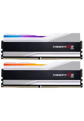 Модуль пам`ятi DDR5 2x32GB/6000 G.Skill Trident Z5 RGB Silver (F5-6000J3238G32GX2-TZ5RS)