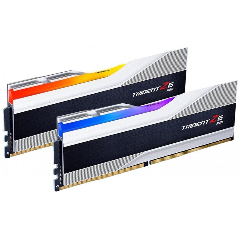 Модуль пам`ятi DDR5 2x32GB/6000 G.Skill Trident Z5 RGB Silver (F5-6000J3238G32GX2-TZ5RS)