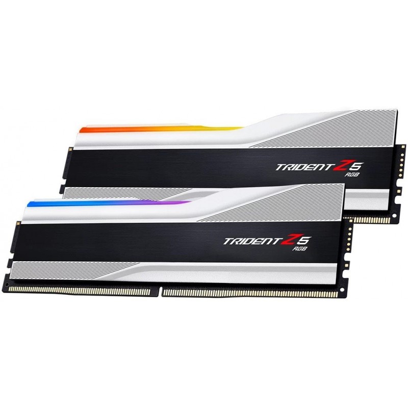 Модуль пам`ятi DDR5 2x32GB/6000 G.Skill Trident Z5 RGB Silver (F5-6000J3238G32GX2-TZ5RS)