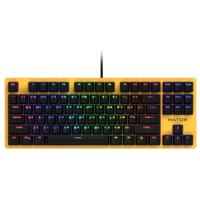 Клавіатура Hator Rockfall EVO TKL Kailh Optical Yellow (HTK-632)