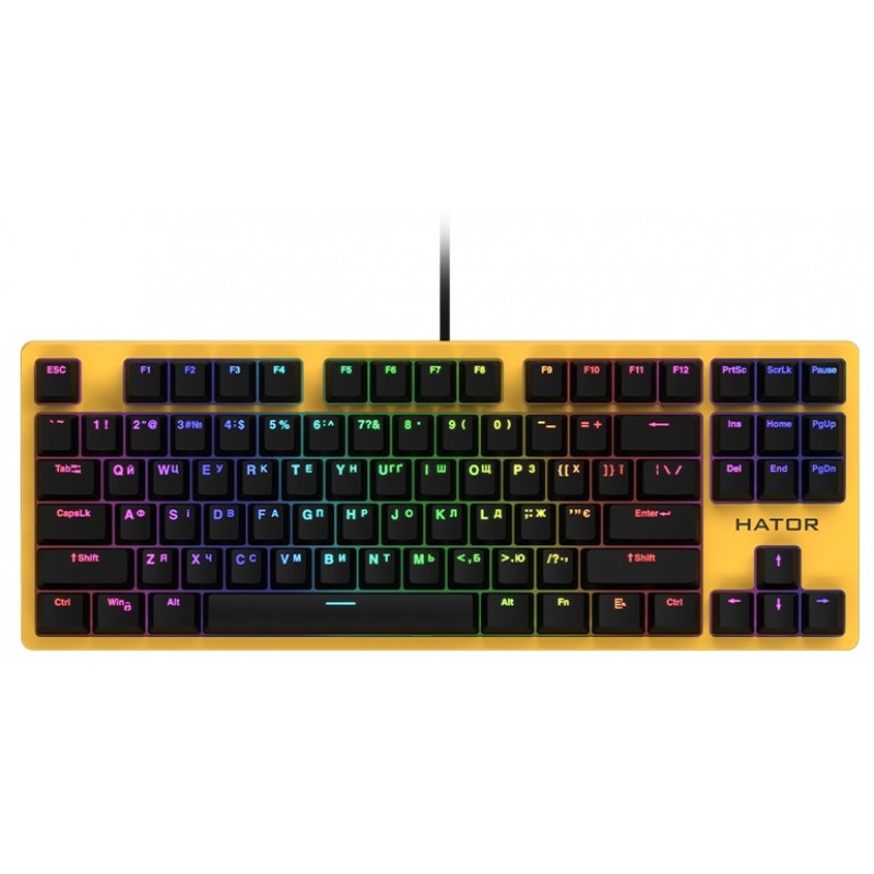 Клавіатура Hator Rockfall EVO TKL Kailh Optical Yellow (HTK-632)