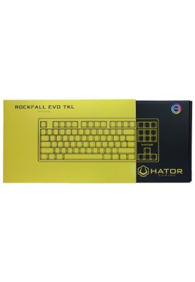 Клавіатура Hator Rockfall EVO TKL Kailh Optical Yellow (HTK-632)