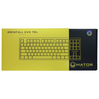Клавіатура Hator Rockfall EVO TKL Kailh Optical Yellow (HTK-632)