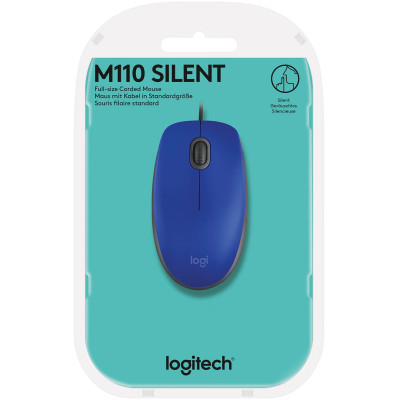 Мишка Logitech M110 Silent Blue USB (910-005488)