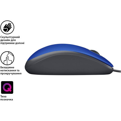 Мишка Logitech M110 Silent Blue USB (910-005488)
