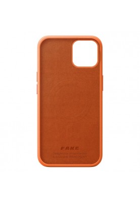 Чохол-накладка Armorstandart Fake Leather для Apple iPhone 14 Golden Brown (ARM64457)