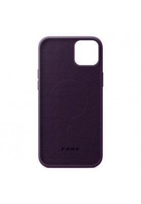 Чохол-накладка Armorstandart Fake Leather для Apple iPhone 14 Plus Dark Cherry (ARM64395)