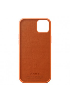 Чохол-накладка Armorstandart Fake Leather для Apple iPhone 14 Plus Golden Brown (ARM64459)