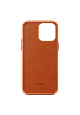 Чохол-накладка Armorstandart Fake Leather для Apple iPhone 14 Pro Max Golden Brown (ARM64463)