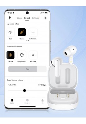 Bluetooth-гарнітура QCY T13 ANC White_