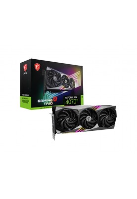 Відеокарта GF RTX 4070 Ti 12GB GDDR6X Gaming X Trio MSI (GeForce RTX 4070 Ti GAMING X TRIO 12G)