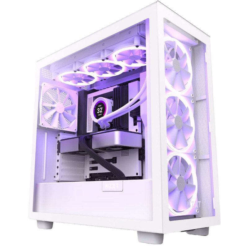 Корпус NZXT H7 Elite White (CM-H71EW-01) без БЖ