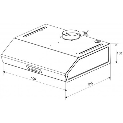 Витяжка Pyramida WHK 60 WH