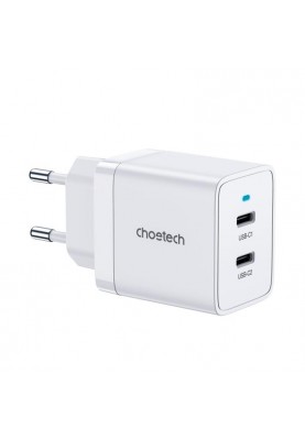 Мережевий зарядний пристрій Choetech White (Q5006-EU-WH)