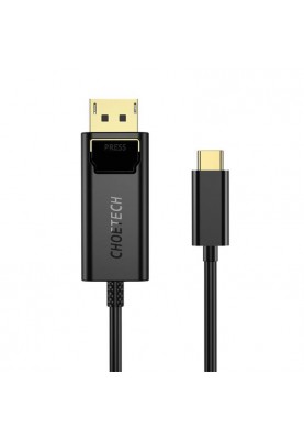 Кабель Choetech DisplayPort - USB Type-C (M/M), 1.8 м, Black (XCP-1801BK)