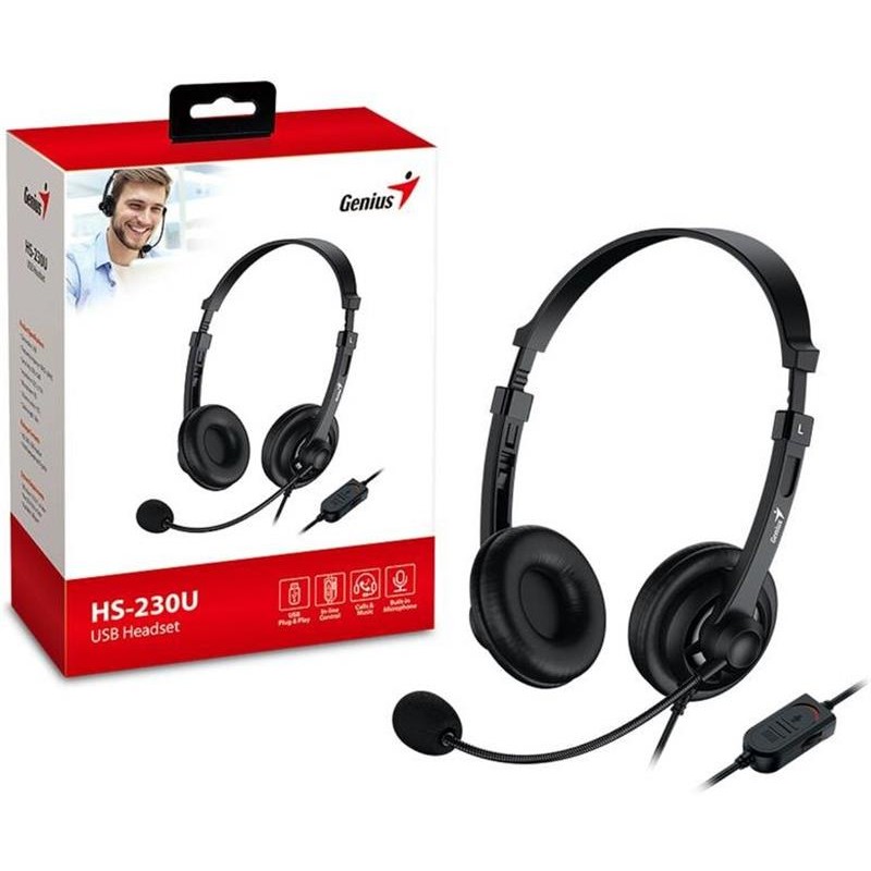 Гарнiтура Genius HS-230U Black (31710021400)