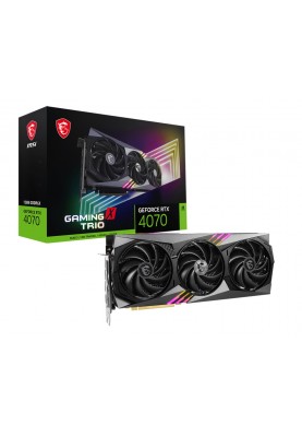 Відеокарта GF RTX 4070 12GB GDDR6X Gaming X Trio MSI (GeForce RTX 4070 GAMING X TRIO 12G)